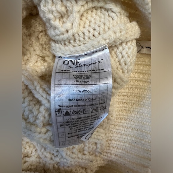 One Teaspoon Racerback Cowl Neck Sweater size Medium - Picture 6 of 7